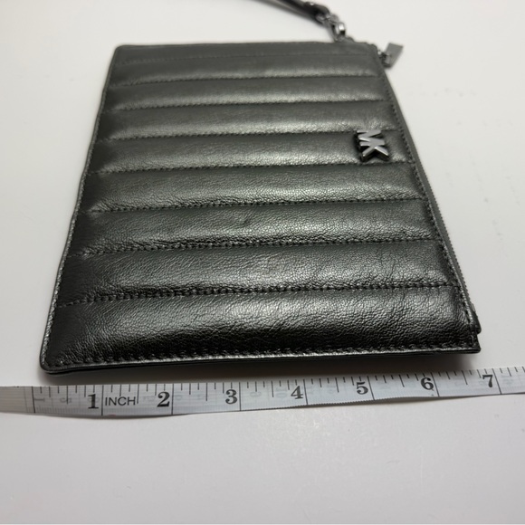 Michael Kors Silver Quilted Wristlet - Picture 8 of 8